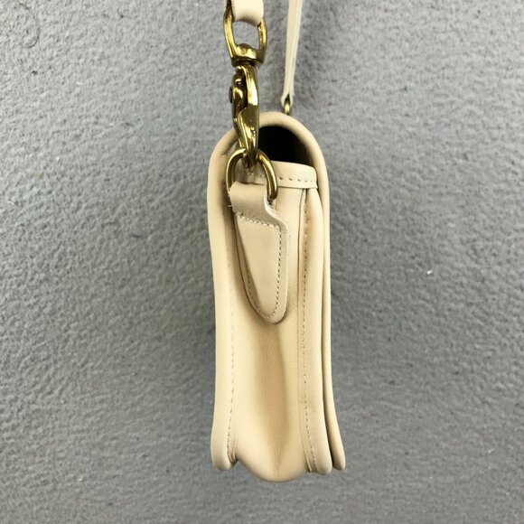 Coach 048 Vintage Leather Station Rare Ivory Crossbody Satchel Purse Handbag - Picture 7 of 13